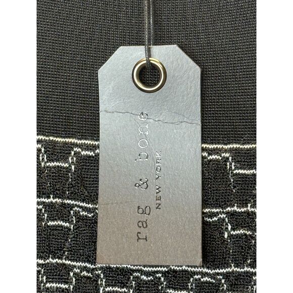 Rag & Bone Women's W272647XG Size L Black Gwen Short-Sleeve Sweater Dress NWT - Picture 8 of 9